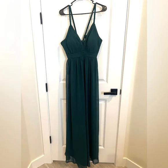 Azazie Women’s Bridemaids Dress, Pine Color, Size 4 Small, Bridesmaid Formal - Picture 3 of 16